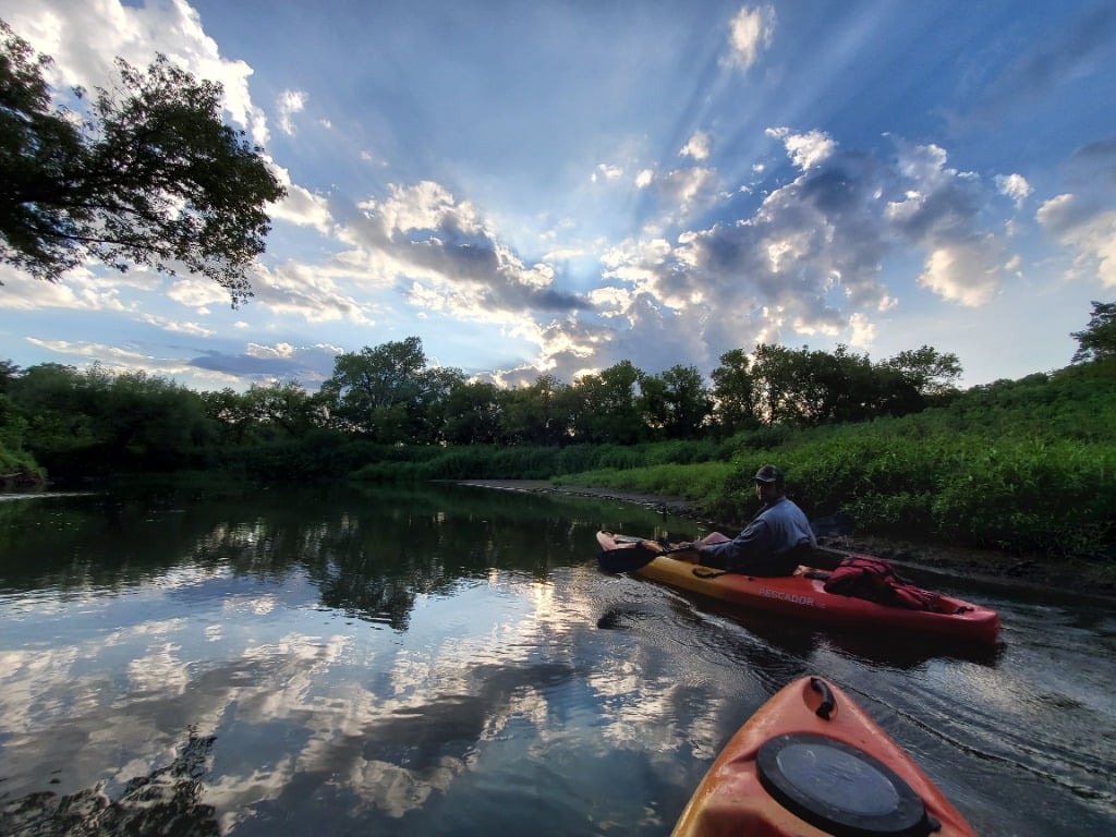 galena-river-kayak-clouds - Outdoors in Galena, IL (Driftless Region)